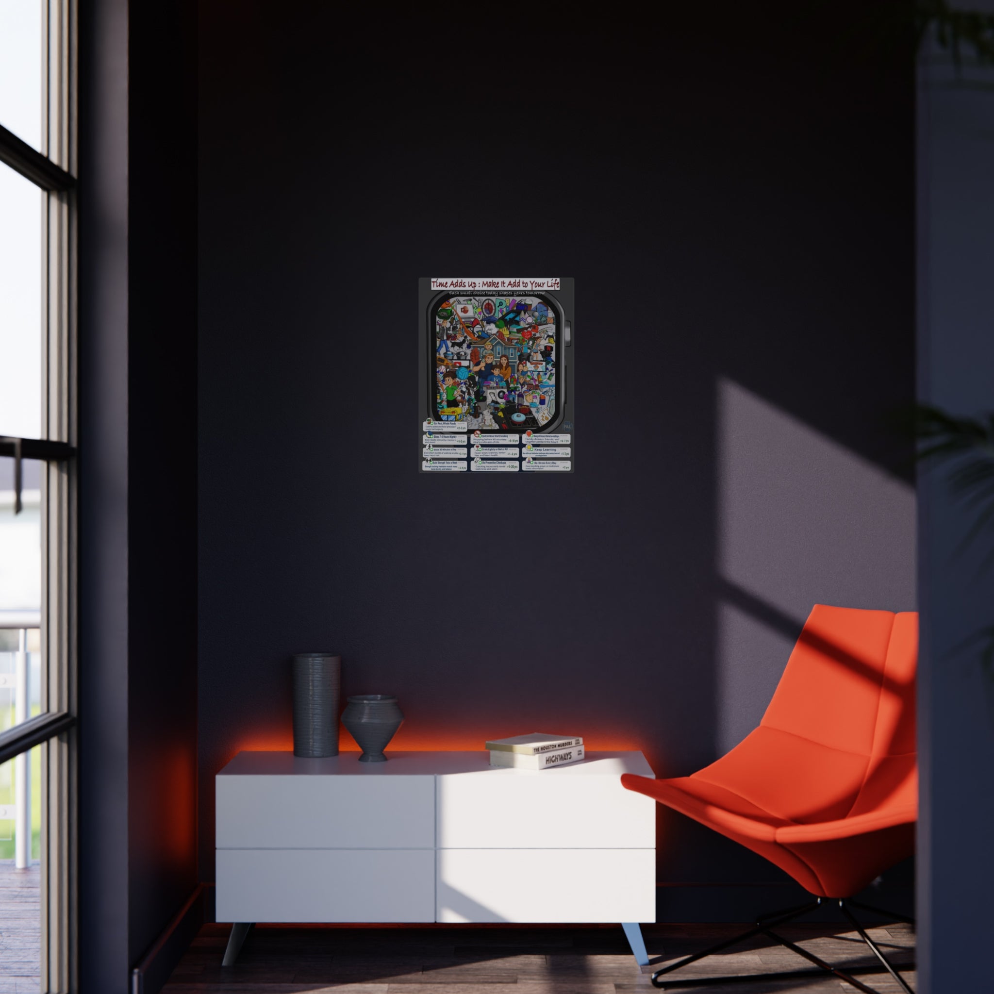 Clinical Time Collage Foam Board education infographic for medical offices