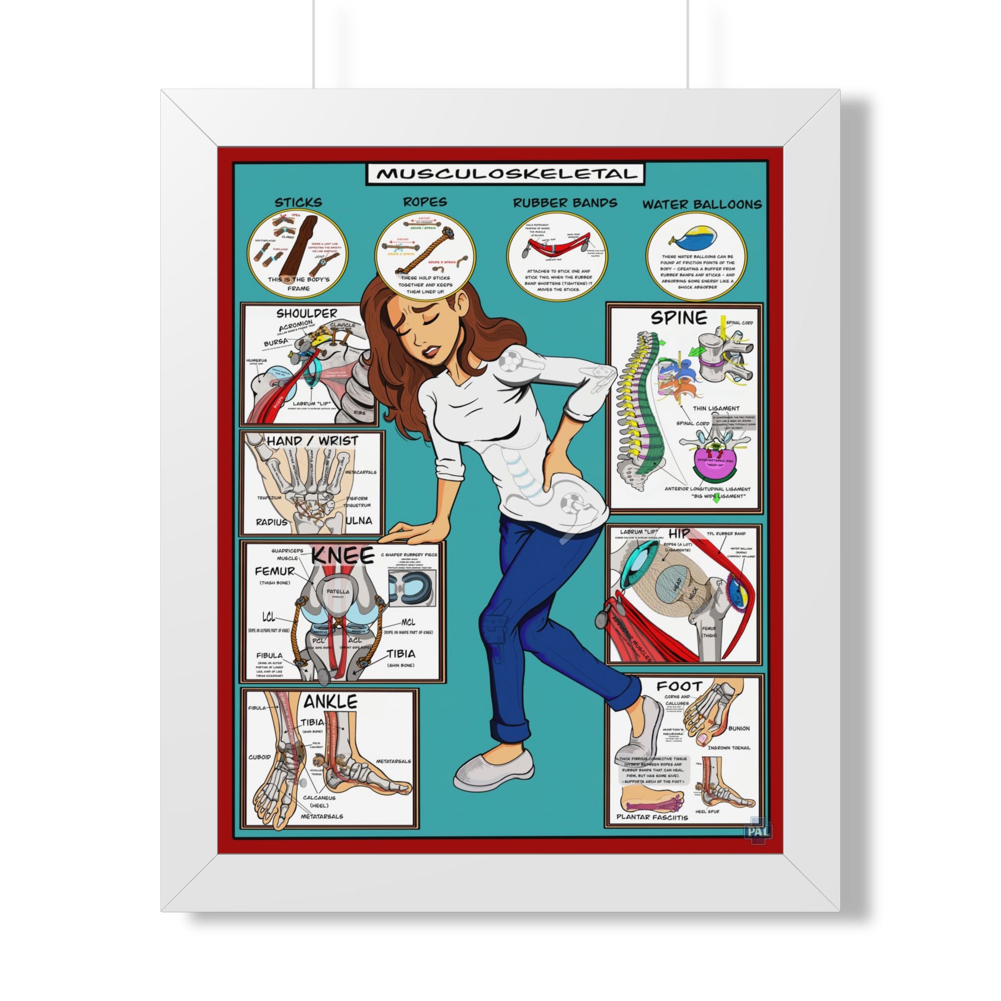 Musculoskeletal Infographic for Patient Education in Clinics and Hospitals