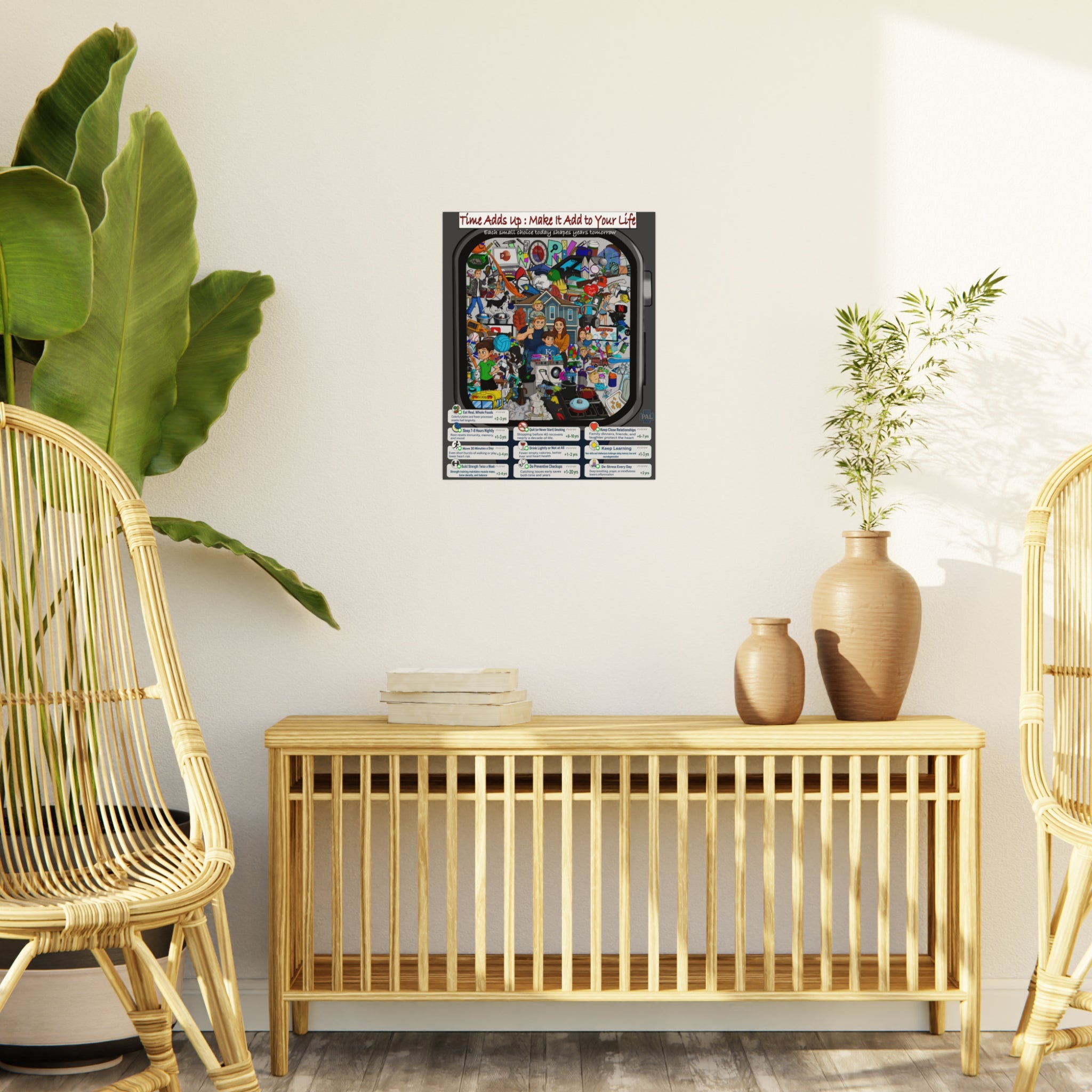 Clinical Time Collage Foam Board education infographic for medical offices