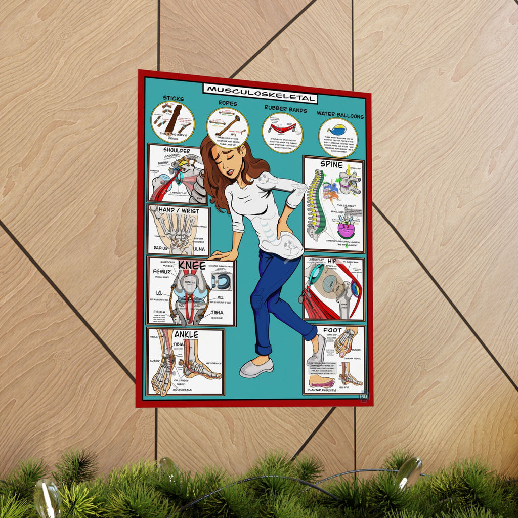 Musculoskeletal Poster for Patient Education in Clinics and Hospitals